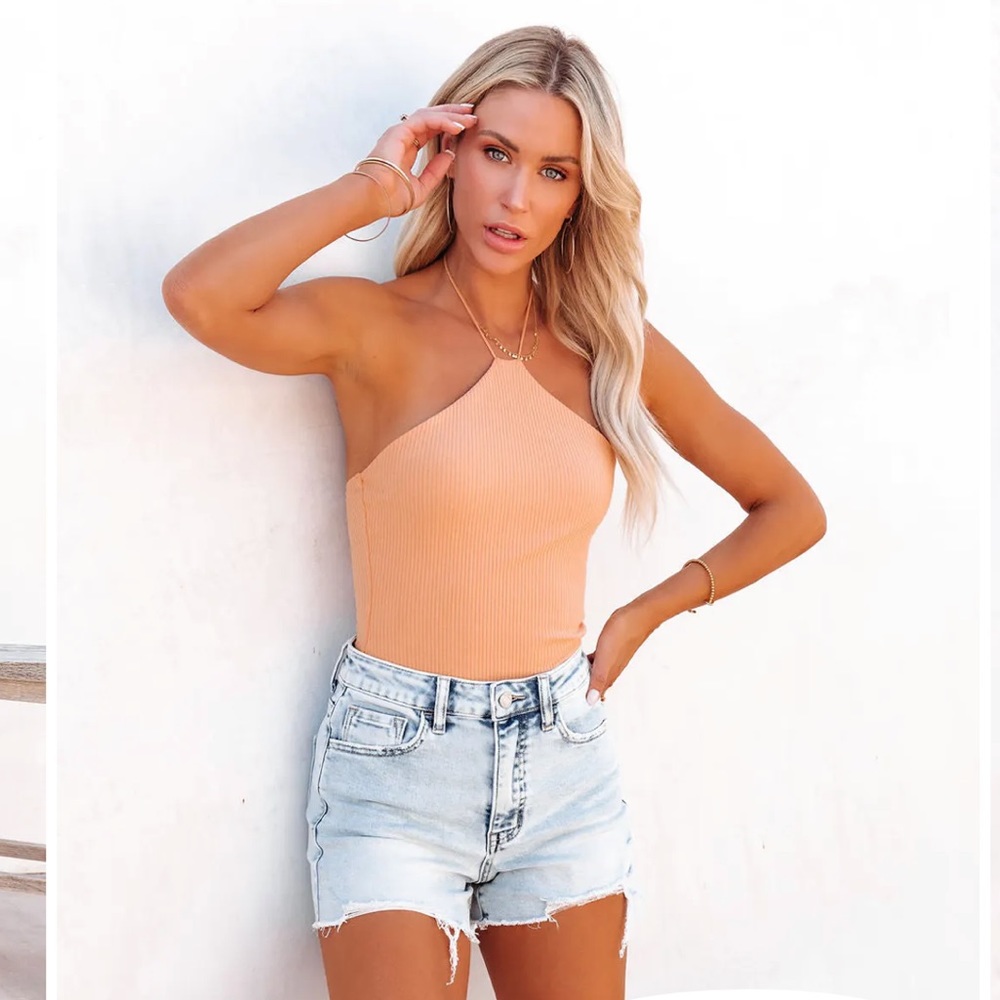 Cotton ribbed bodysuit